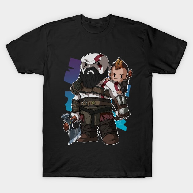 Kratos and Atreus T-Shirt by Raul_Picardo